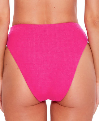 Becca Women's Pucker Up High Waist Bikini Pink
