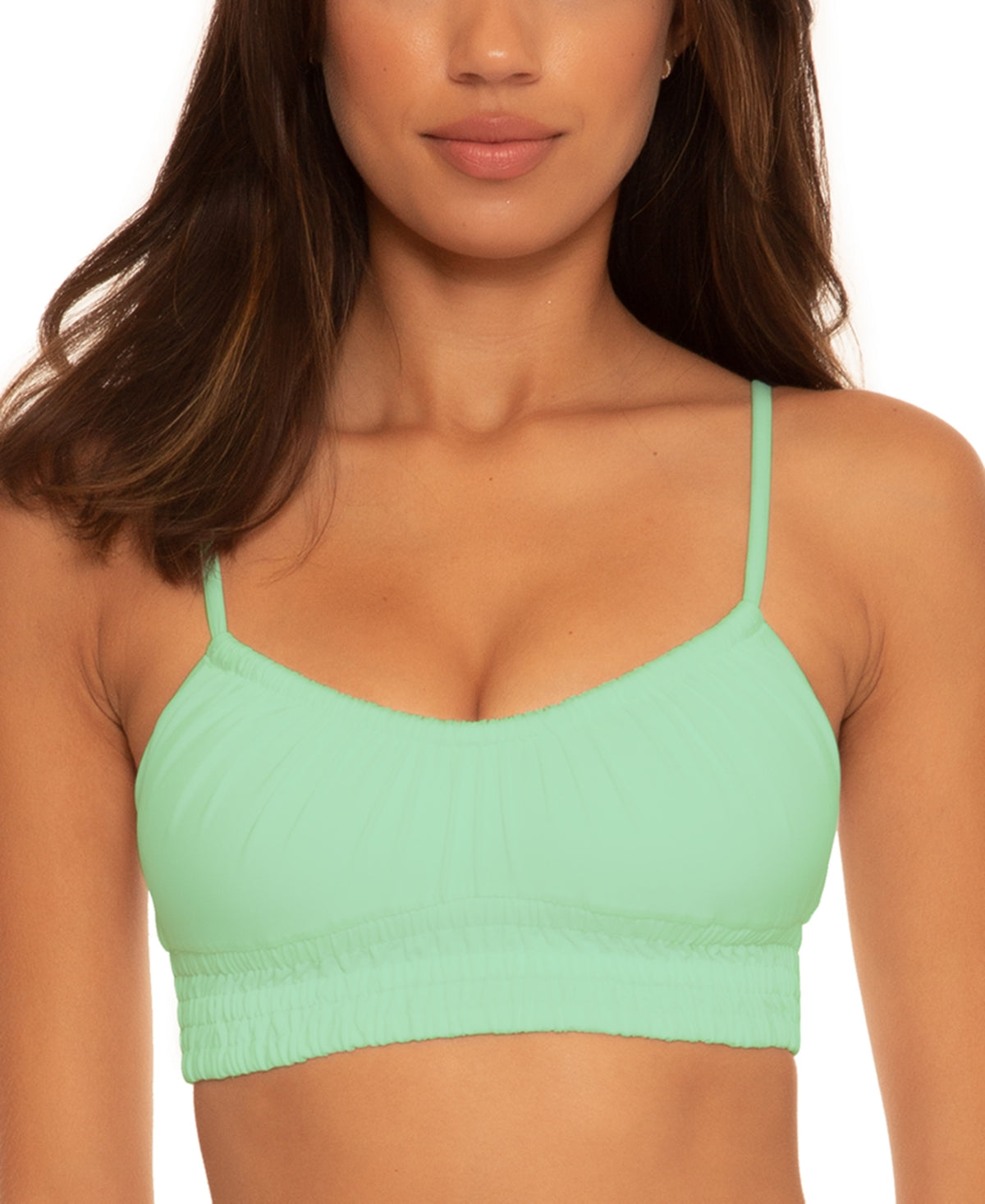 Becca Women's Color Code Bikini Top Green  Size L