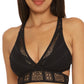 Becca Women's Color Play Laced-Back Bikini Top Women's Swimsuit Black Size Medium