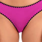 Lucky Brand Women's Spring Romantic Shell Stitch Hipster Bottoms Swimsuit Pink