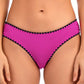 Lucky Brand Women's Spring Romantic Shell Stitch Hipster Bottoms Swimsuit Pink