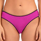 Lucky Brand Women's Spring Romantic Shell Stitch Hipster Bottoms Swimsuit Pink