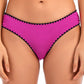 Lucky Brand Women's Spring Romantic Shell Stitch Hipster Bottoms Swimsuit Pink