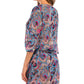 Lucky Brand Women's Paisley Poolside Charm Tunic Swimsuit Blue Size X-Small