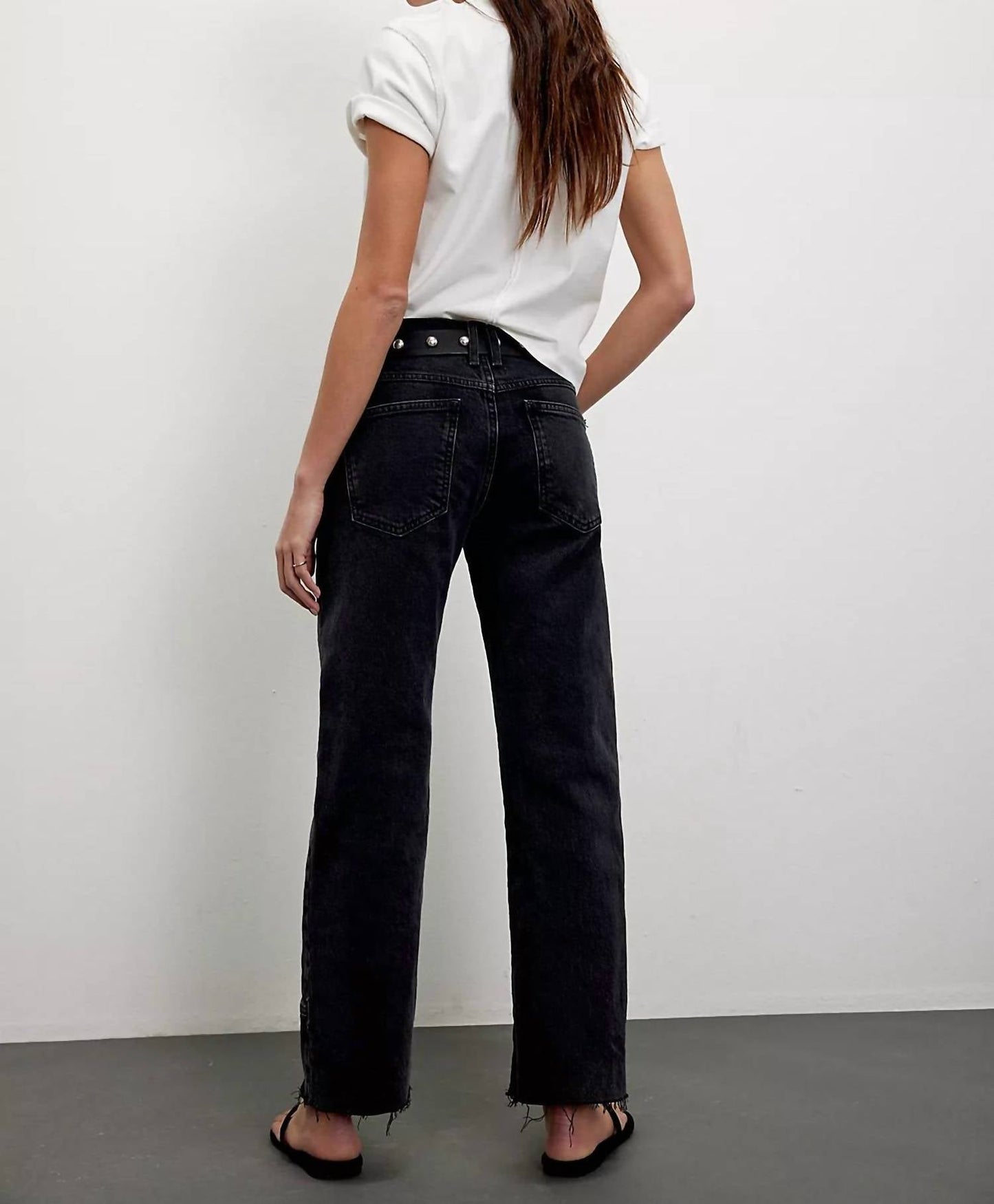 Free People - Risk Taker Mid Rise Straight Jeans