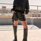 Falcon Park - Brinley Faux Leather Bomber Jacket