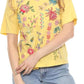 Johnny Was - MAUREEN V NECK 3/4 TRAPUNTO TEE