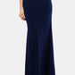 XSCAPE Women's Cold Shoulder Gown Blue Size 10
