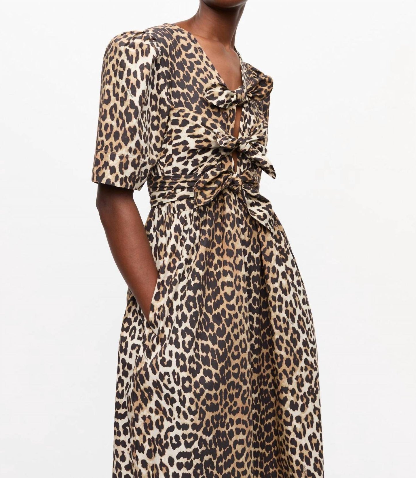 Ganni - Printed Midi Dress