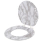 J&V Textiles Round Toilet Seat With Easy Clean & Change Hinge