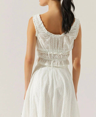 Astr - Kissel Tiered Eyelet Top