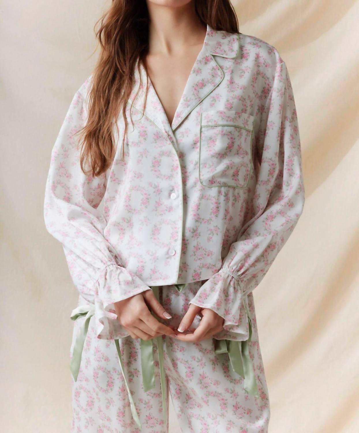Peach Love - Blossom Bash Silky Pajama