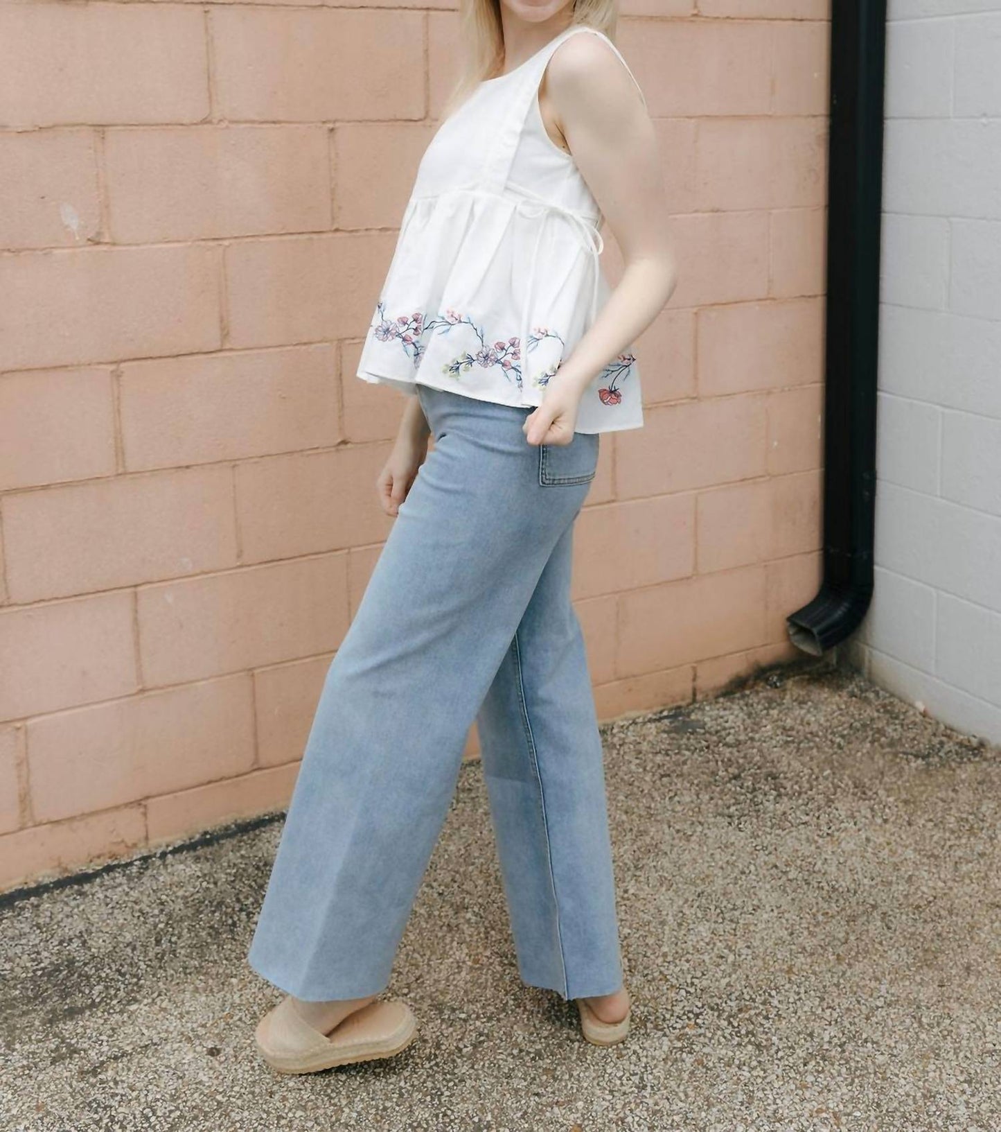 Miou Muse - Straight Wide Leg Pants