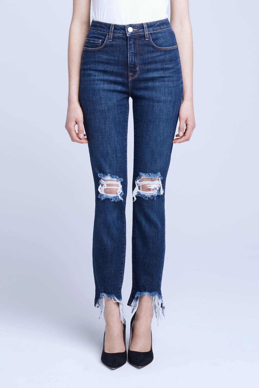 L'Agence - Highline Destructed High-rise Skinny Jean Jean