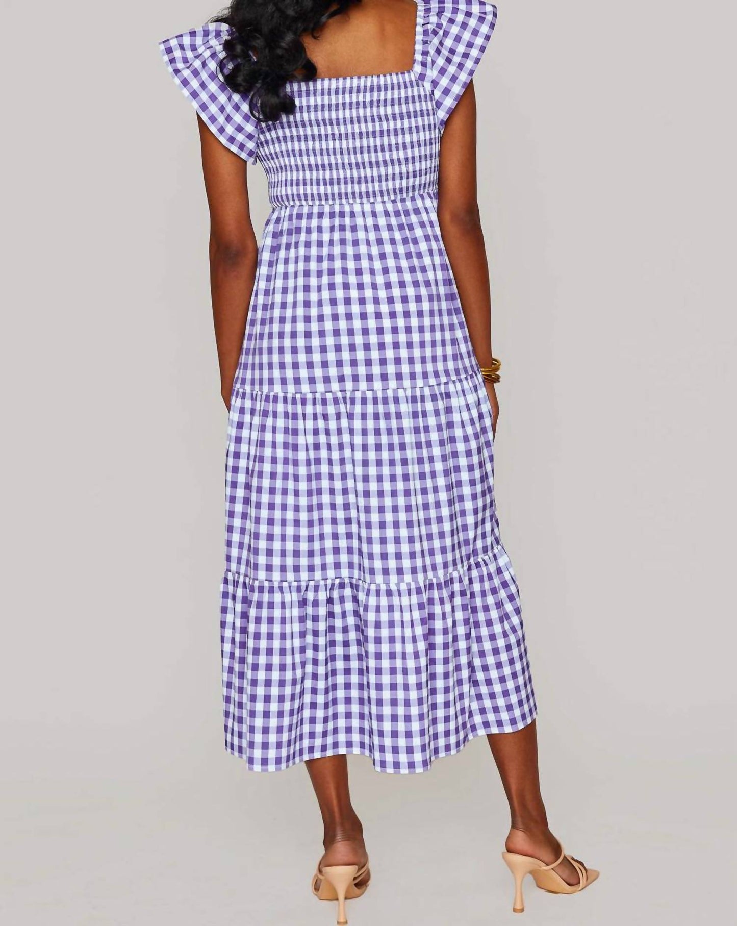 Buddylove - Brynn Ruffle Shoulder Midi Dress