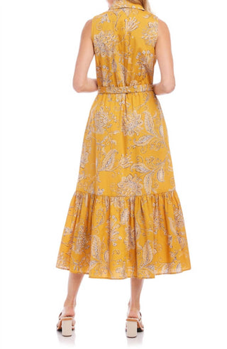 Fifteen Twenty - FLORAL BELTED TIERED MAXI DRESS