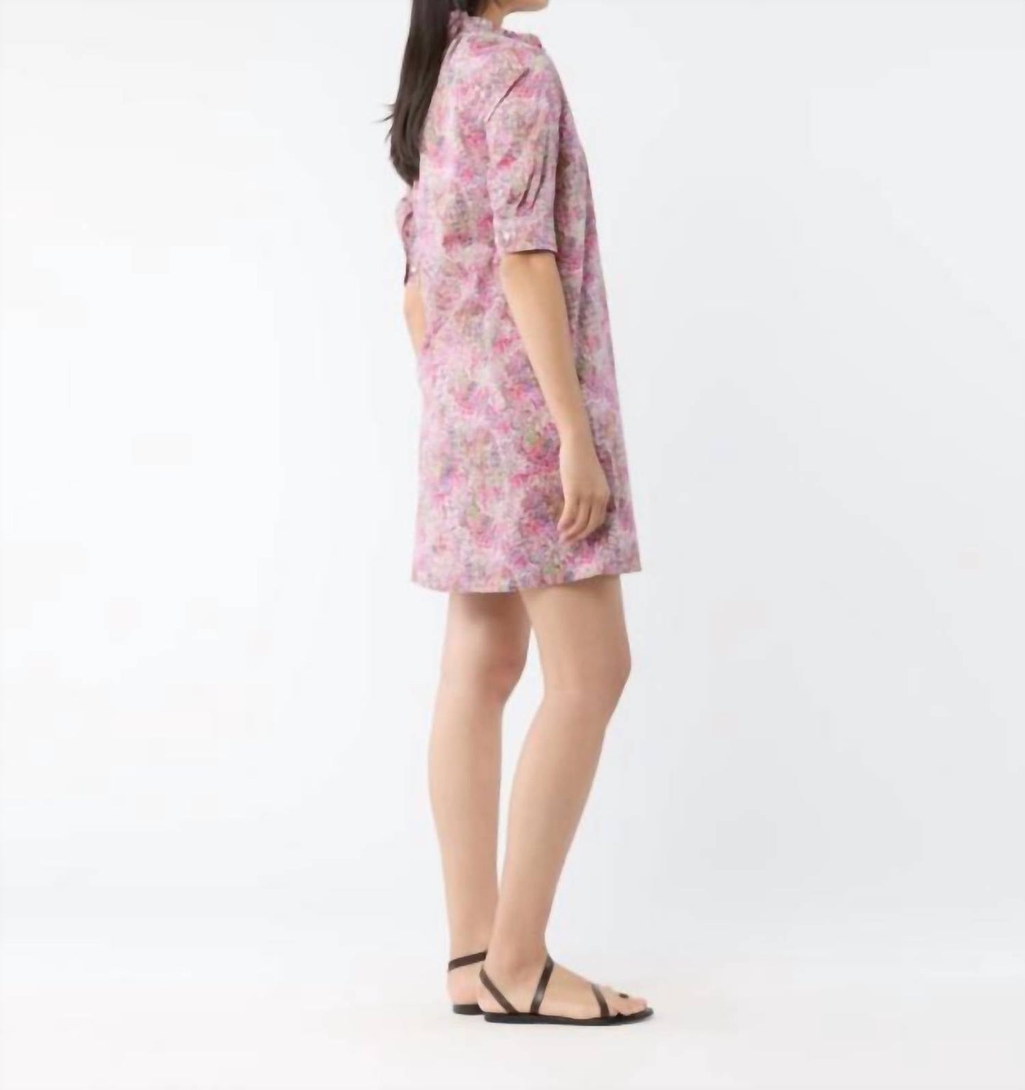Ann Mashburn - Elbow Sleeve Frill Dress
