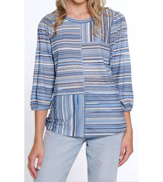 Multiples - Scoop Neck Panel Top