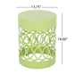 Outdoor Metal Large End Table, Modern Design