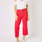 Judy Blue - High Waist Garment Dyed Tummy Control Crop Wide Leg Pants