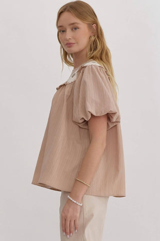 Entro - Floral Embroidered Top