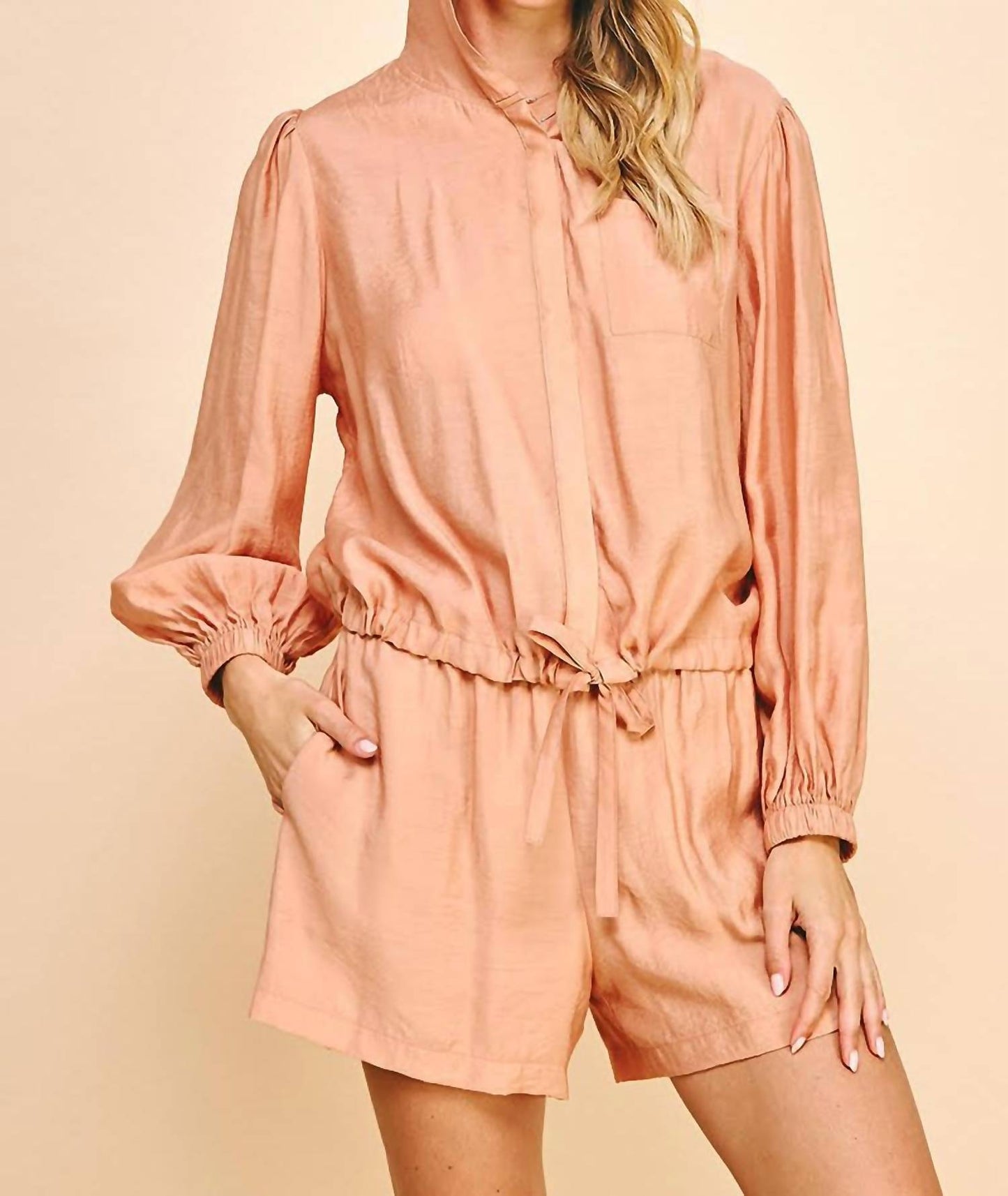 Pinch - Robbie Tie Waist Button Down