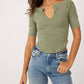 Free People - Blake Baby V-neck Tee