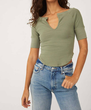 Free People - Blake Baby V-neck Tee