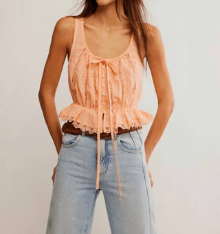 Free People - Alana Lace Tank Top