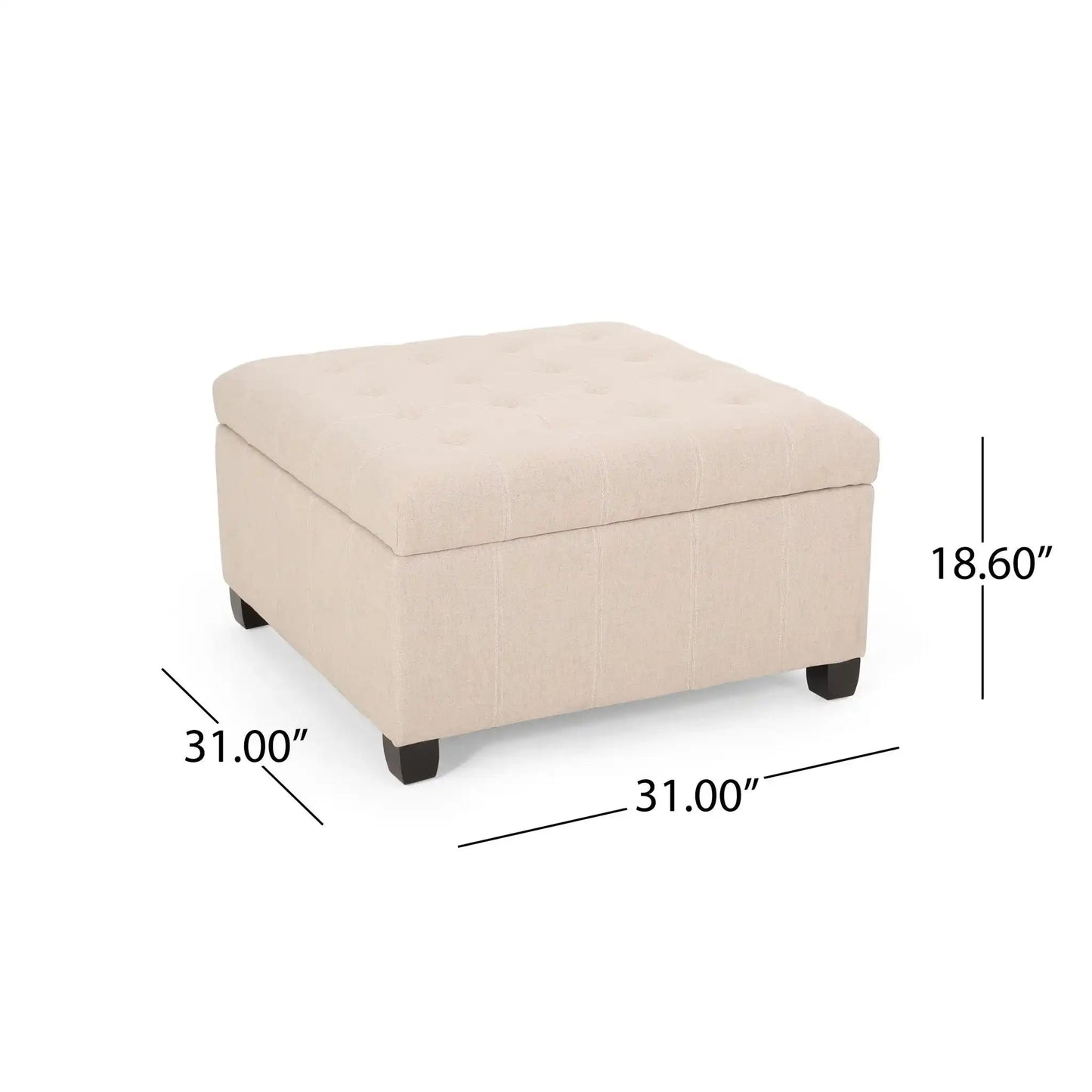 Isabella - Contemporary Ottoman With Storage