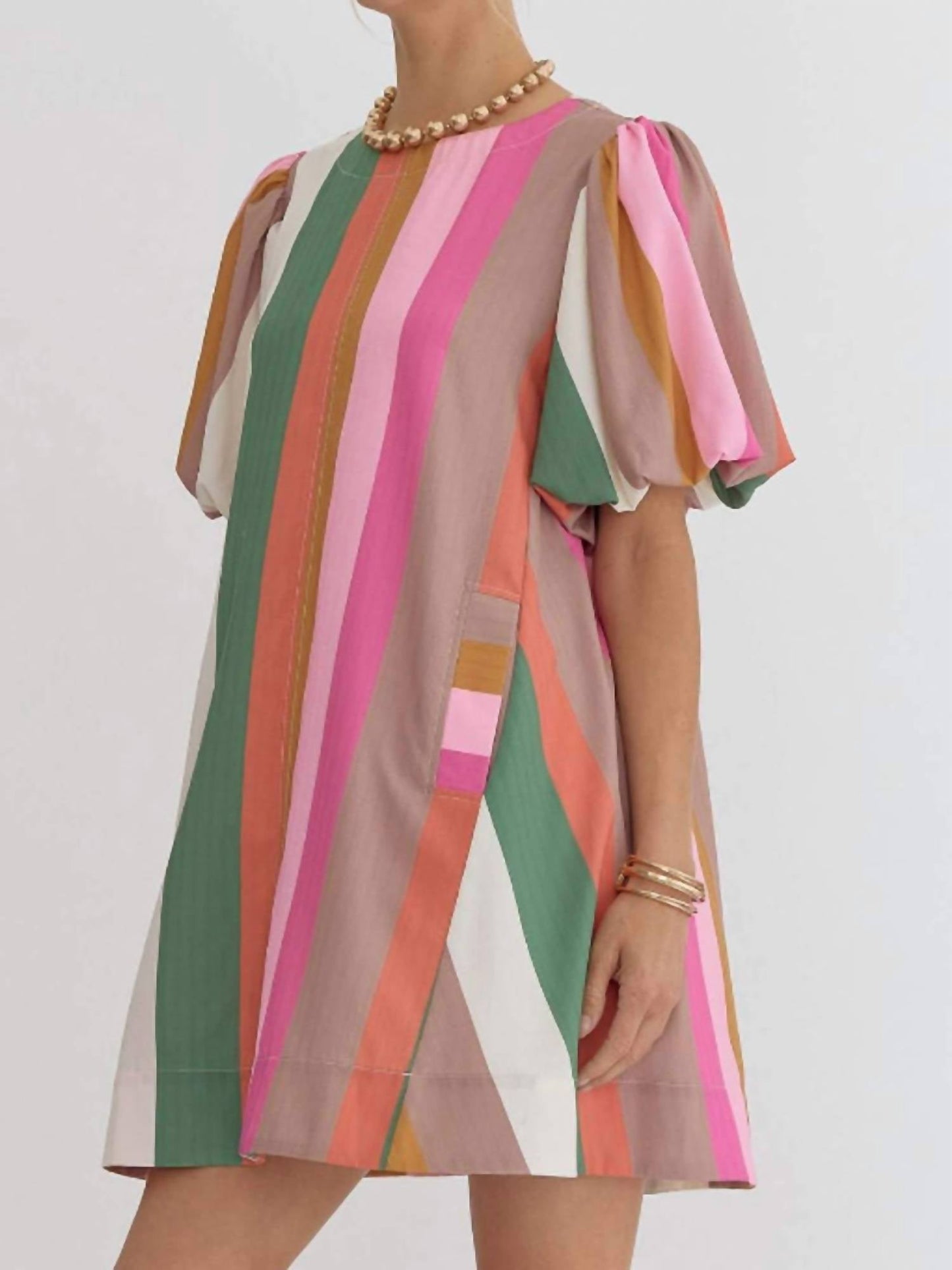 Entro - Stripe Dress
