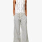 Free People - Dakota Cinched Striped Denim Trousers
