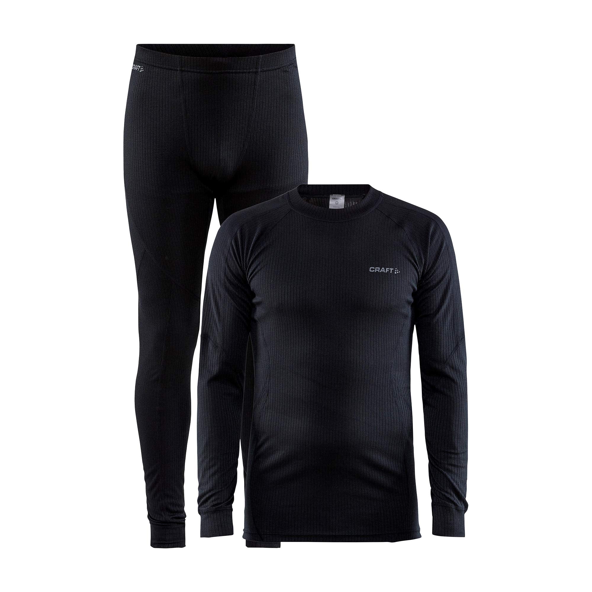 Craft Sportswear Men's Core Dry Baselayer Set, Black, Large