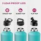 Insulated Sports Water Bottle with Straw