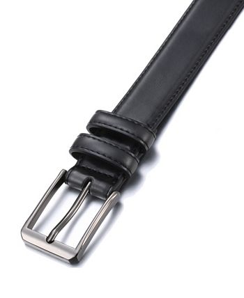 Gallery Seven Men's Genuine Leather Dress Belt Black Size 58