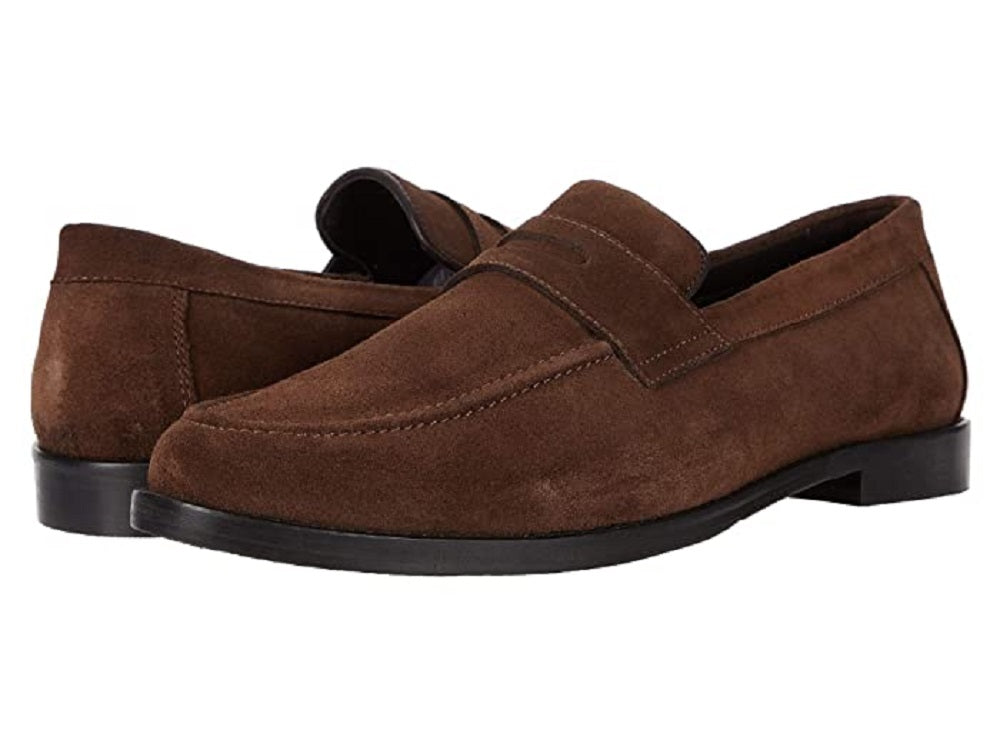 Anthony Veer Men's Sherman Penny Loafer Slip on Goodyear Dress Shoes Brown Size 11.5M