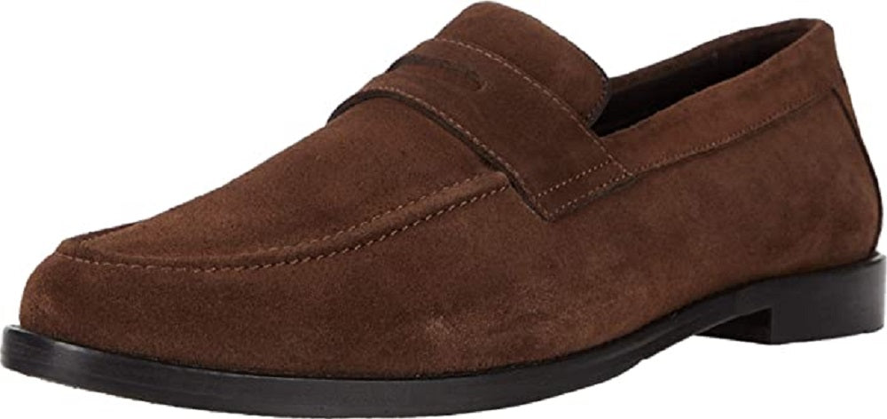Anthony Veer Men's Sherman Penny Loafer Slip on Goodyear Dress Shoes Brown Size 11.5M