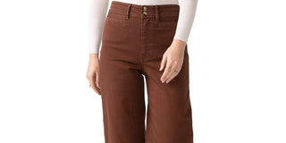 Unpublished Women's Gemma High Rise Wide Leg Jeans Brown Size 31