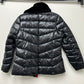 Karl Lagerfeld Women's Faux Fur Collar Short Black Puffer Jacket Size Large
