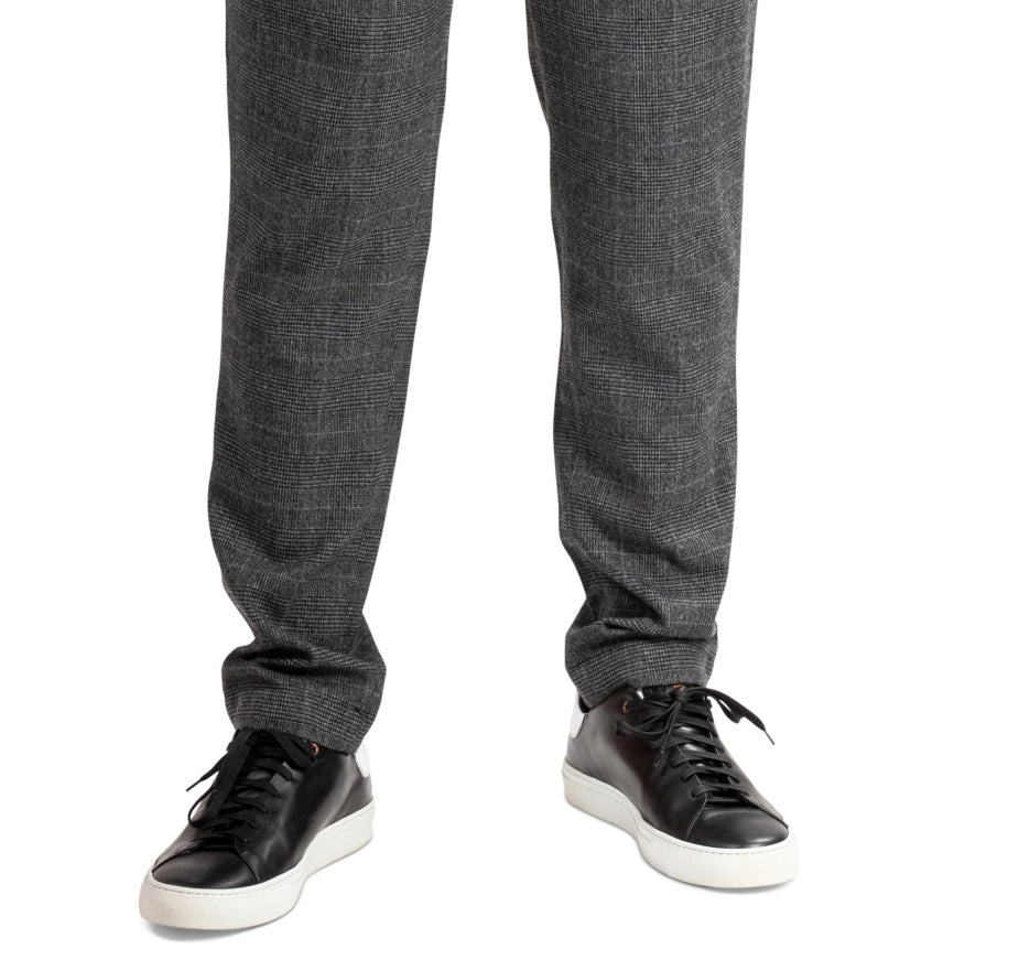 Natori Men's Plaid Drawstring Pajama Bottoms Black Size Large