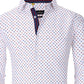 Azaro Uomo Men's Slim Fit Business Nautical Button Down Dress Shirt White Size X-Large