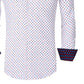 Azaro Uomo Men's Slim Fit Business Nautical Button Down Dress Shirt White Size X-Large