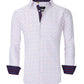 Azaro Uomo Men's Slim Fit Business Nautical Button Down Dress Shirt White Size X-Large