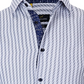 Azaro Uomo Men's Slim Fit Business Nautical Button Down Dress Shirt White Size Medium