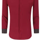 Tom Baine Men's Slim Fit Performance Solid Button Down Shirt Red Size Medium