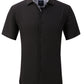 Tom Baine Men's Slim Fit Short Sleeve Button Down Dress Shirt Black Size X-Large