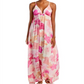 Tiare Hawaii Women's Gracie Tie Dye Cover Up Maxi Dress Orange Size One Size