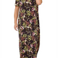 Leota Women's Eva Floral Maxi Dress Brown Size 1X