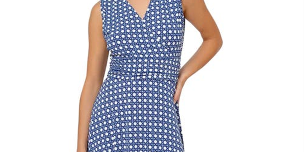 Leota Cindy Sleeveless Midi Dress in Bbwb - Bellwether Blue Size X-Large