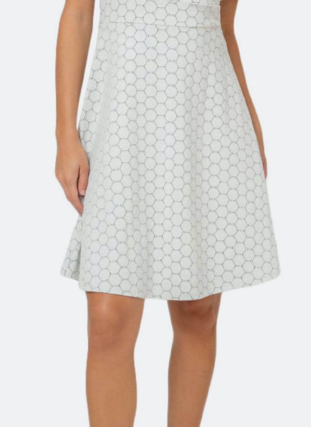 Leota Women's Cameo Luxe Jacquard Mackenzie Dress White